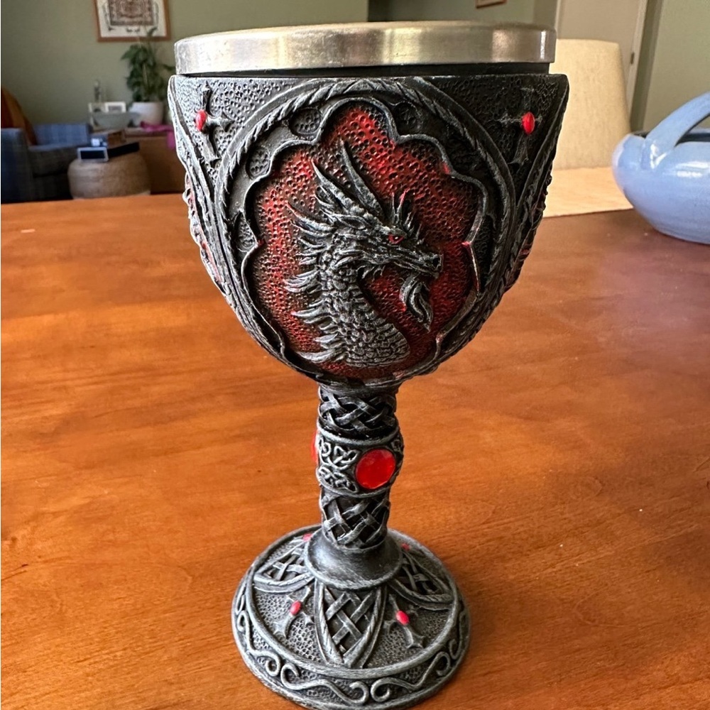 Medievel Goblet with Dragons